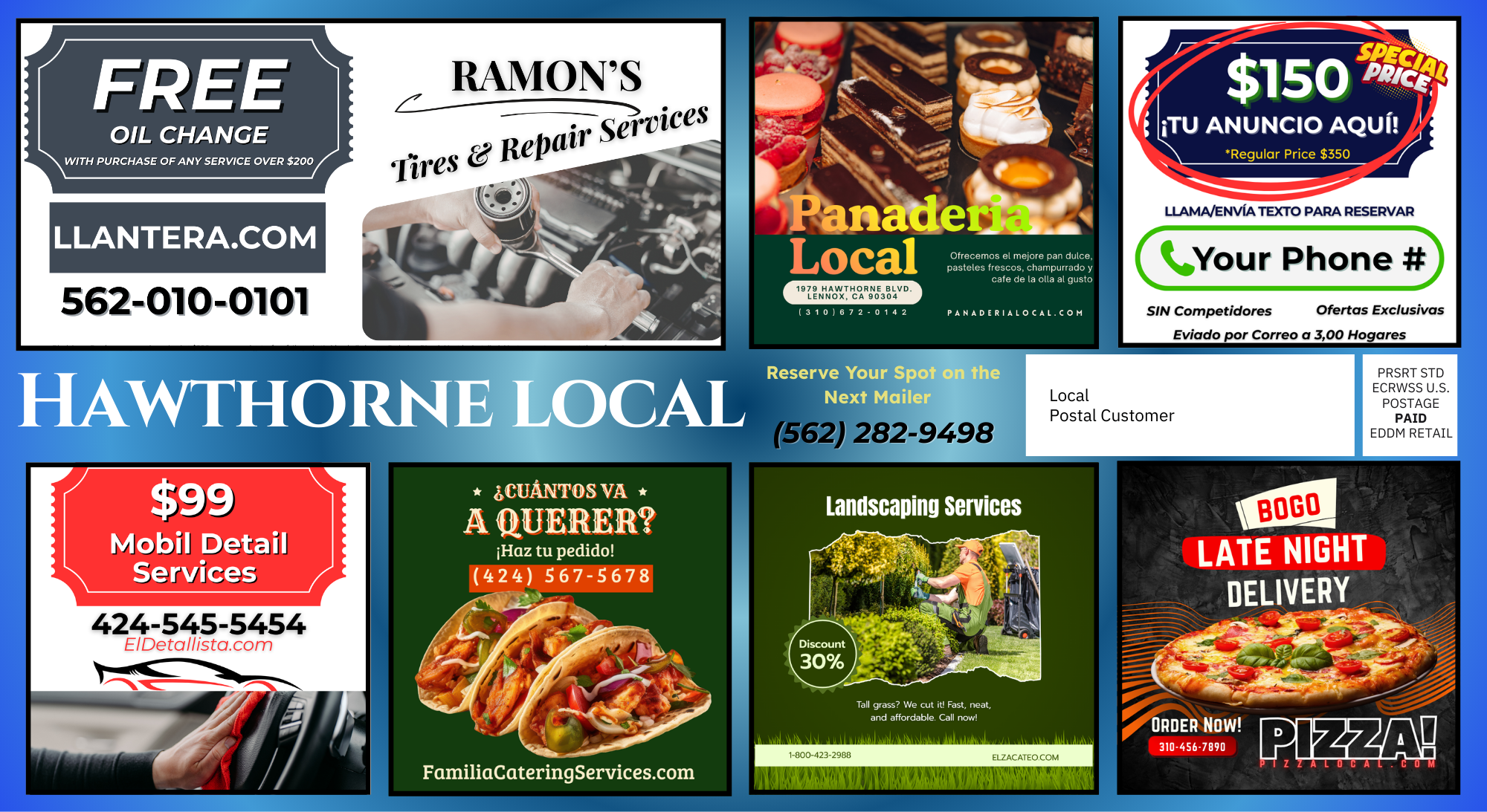 Hawthorne Local Starter Postcard